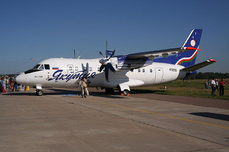 Antonov An-140 in Yakutia Airlines livery