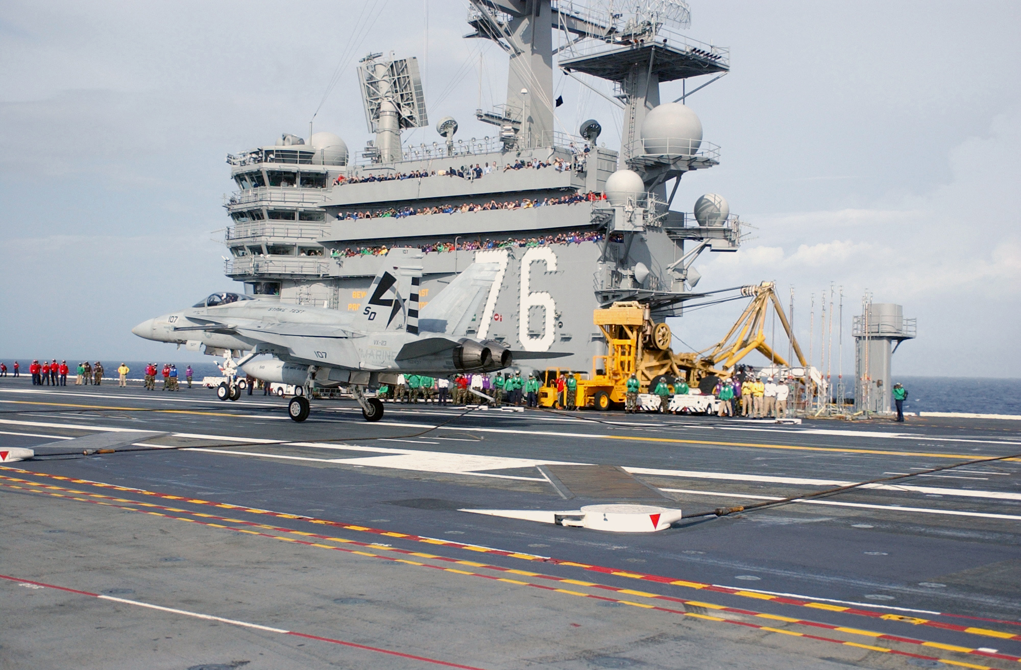 USS Ronald Reagan during flight deck certification