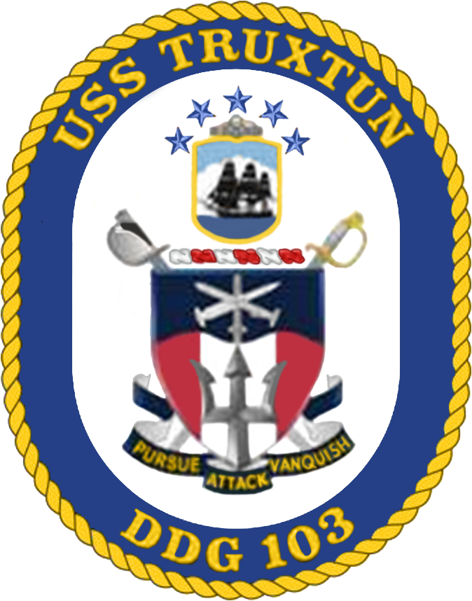 The emblem of the USS Truxtun (DDG 103)