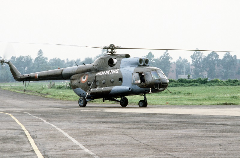 An Indian Air Force Mil Mi-8