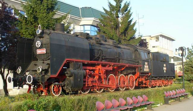 Locomotive in Brasov Rail Station, Romania. Image is copyrighted, used with permission.